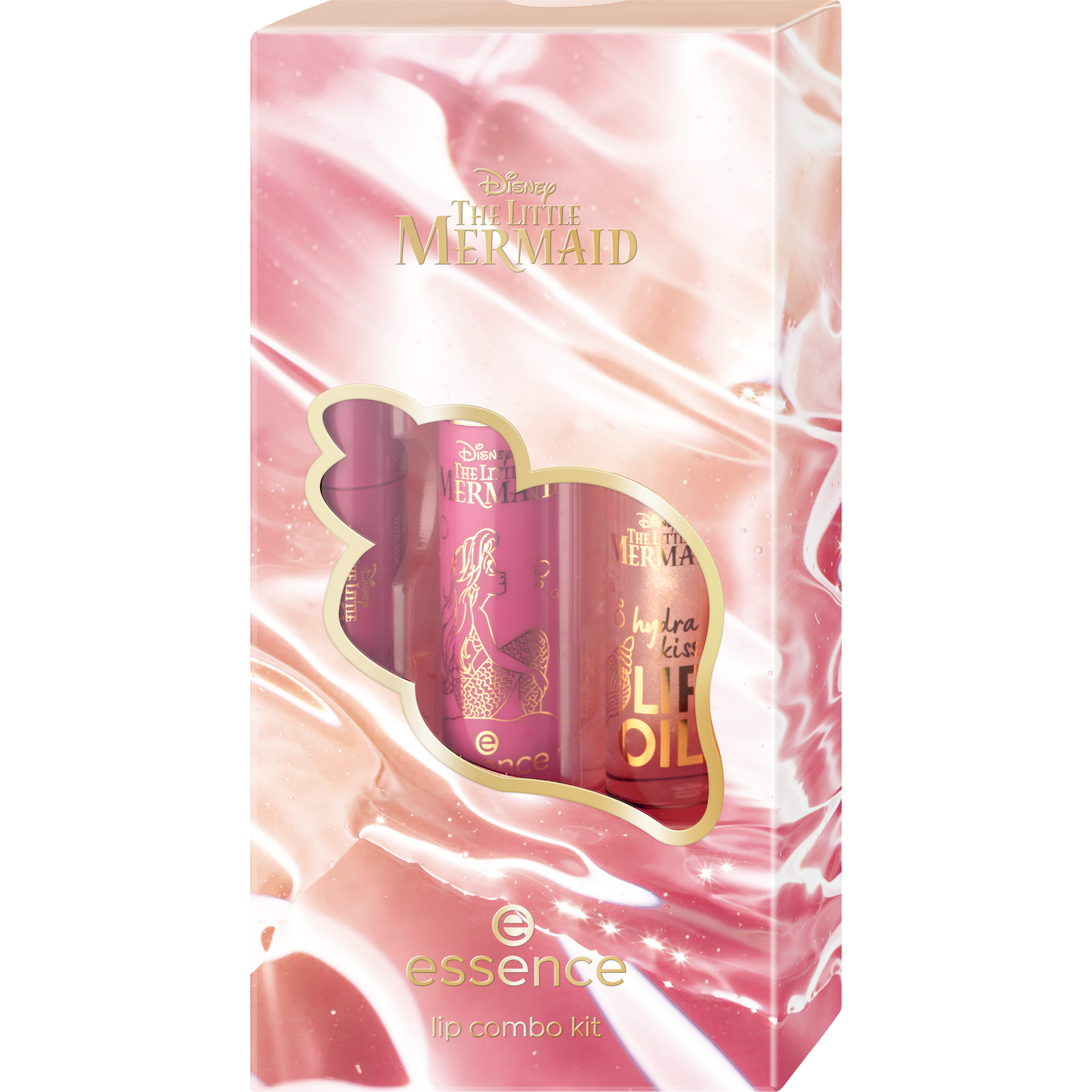 essence Disney THE LITTLE MERMAID lip combo kit