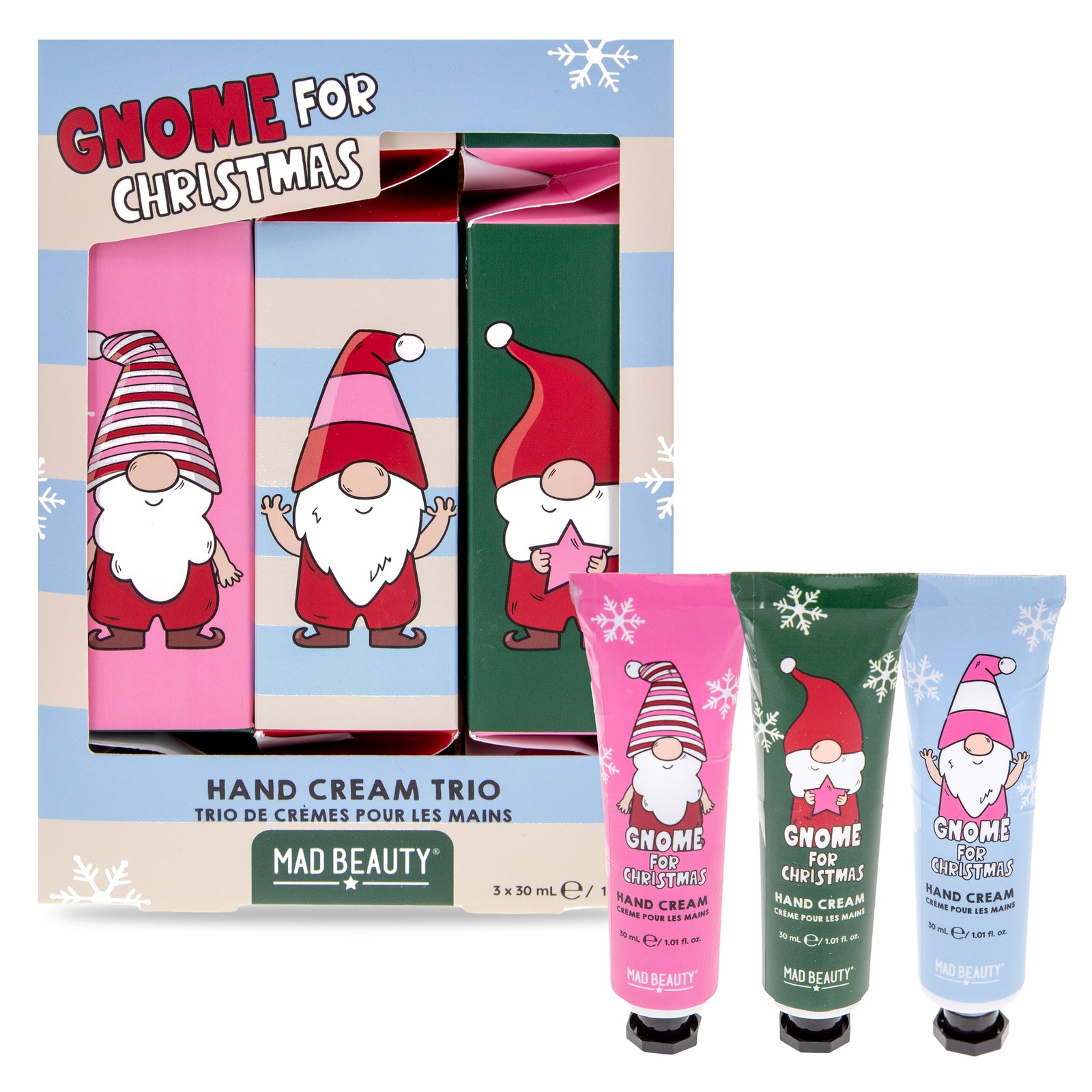 Mad Beauty Gnome for Xmas Hand Cream Trio