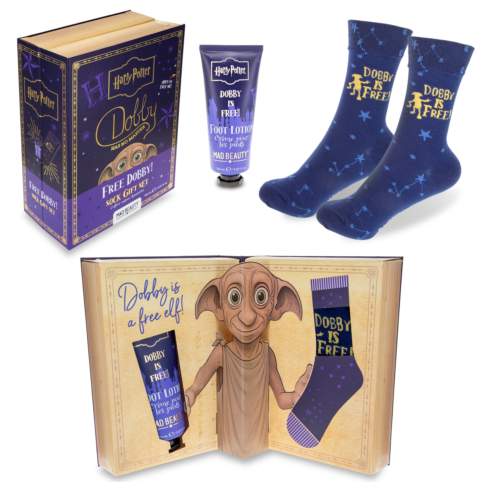 Mad Beauty Harry Potter Dobby Sock Gift Set