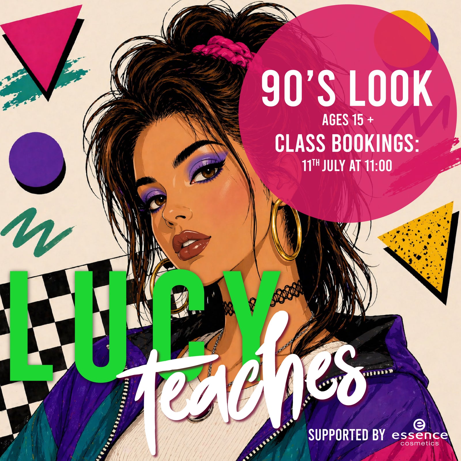 💿 LUCY Teaches: Iconic ‘90s Glam Throwback 💄✨🖤- 11th July