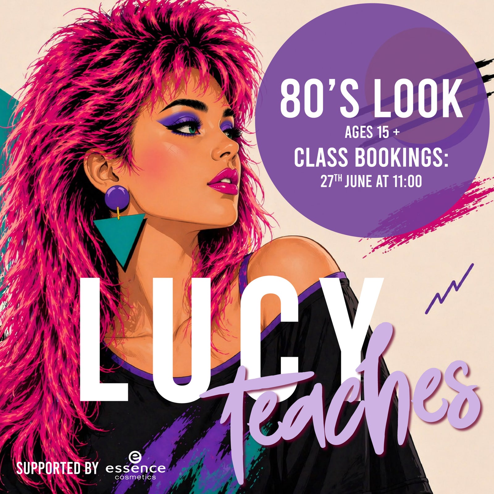 💖 LUCY Teaches: Bold ‘80s Glam Glow-Up 💄✨🎀- 27th June