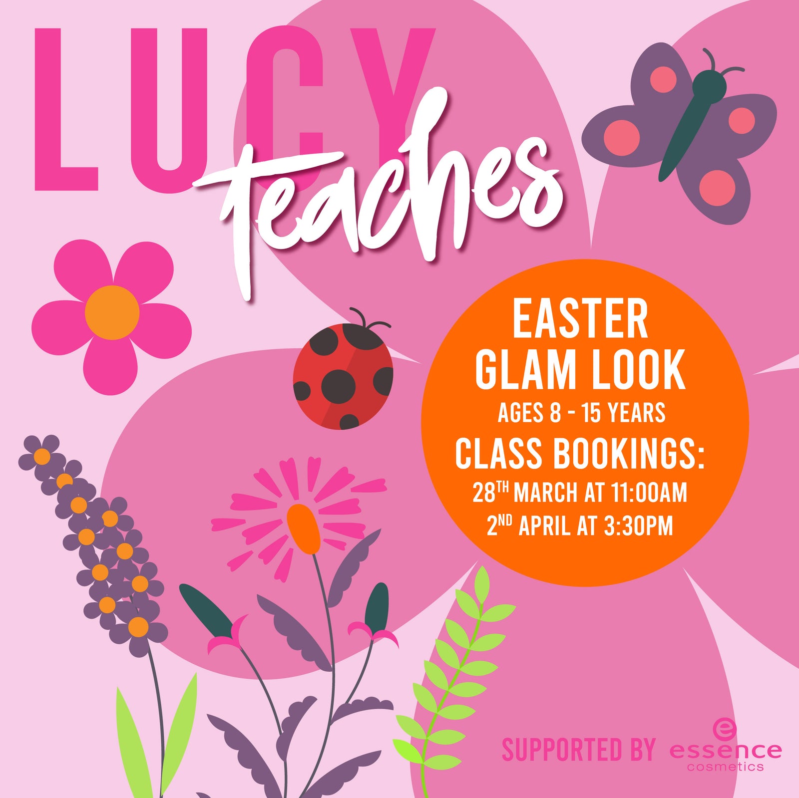 🌼🐣 Lucy Teaches Easter Glam Edition 🐣🌼| 28th March 11am (Age 8-15)