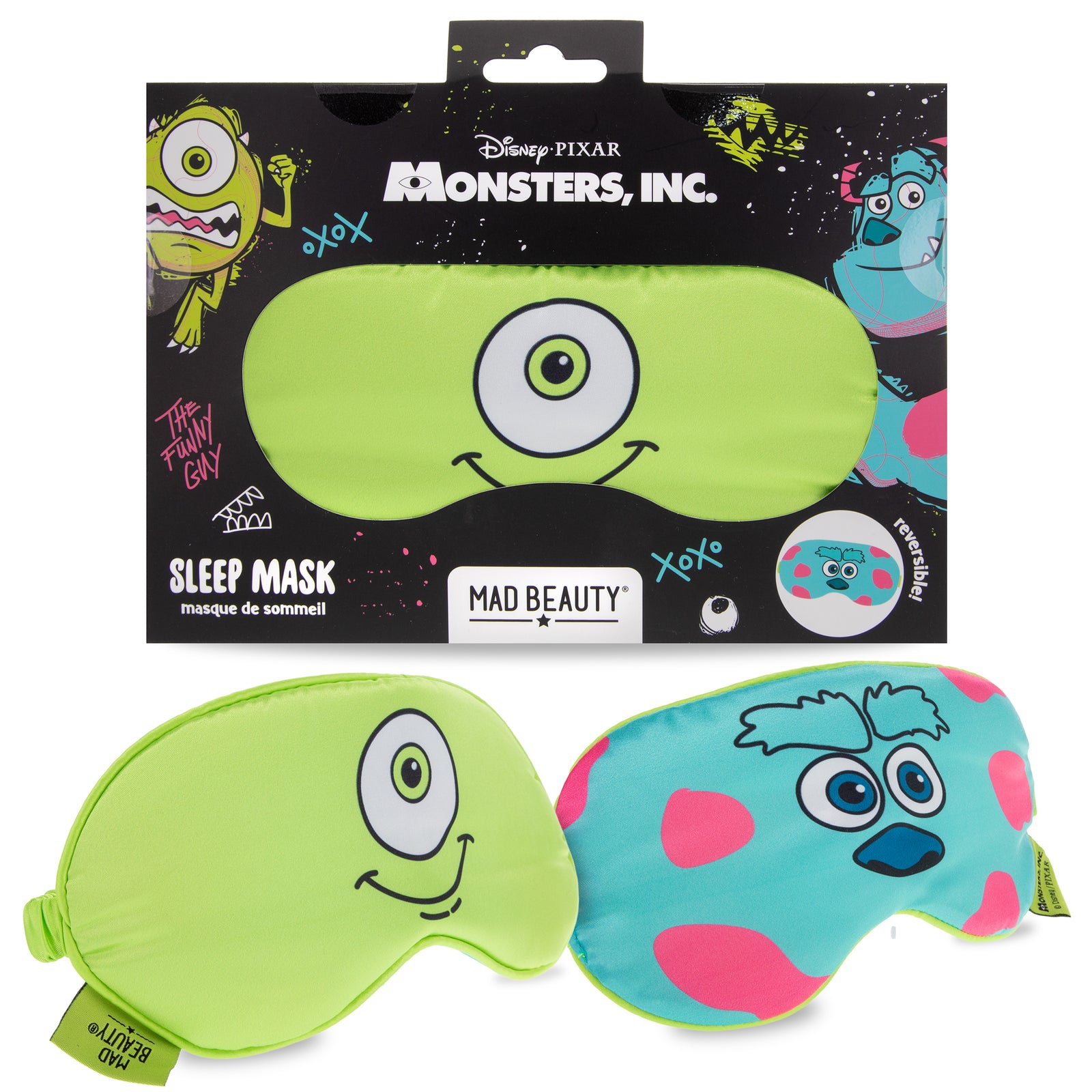 Mad Beauty Monsters Inc Sleep Mask - reversible