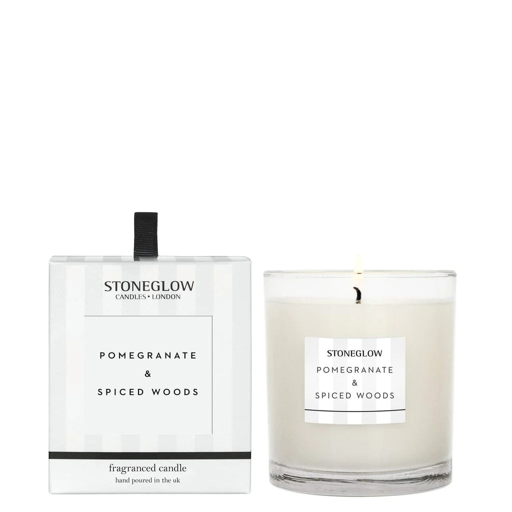 STONEGLOW Modern Classics - Pomegranate & Spiced Woods - 3 Wick Candle