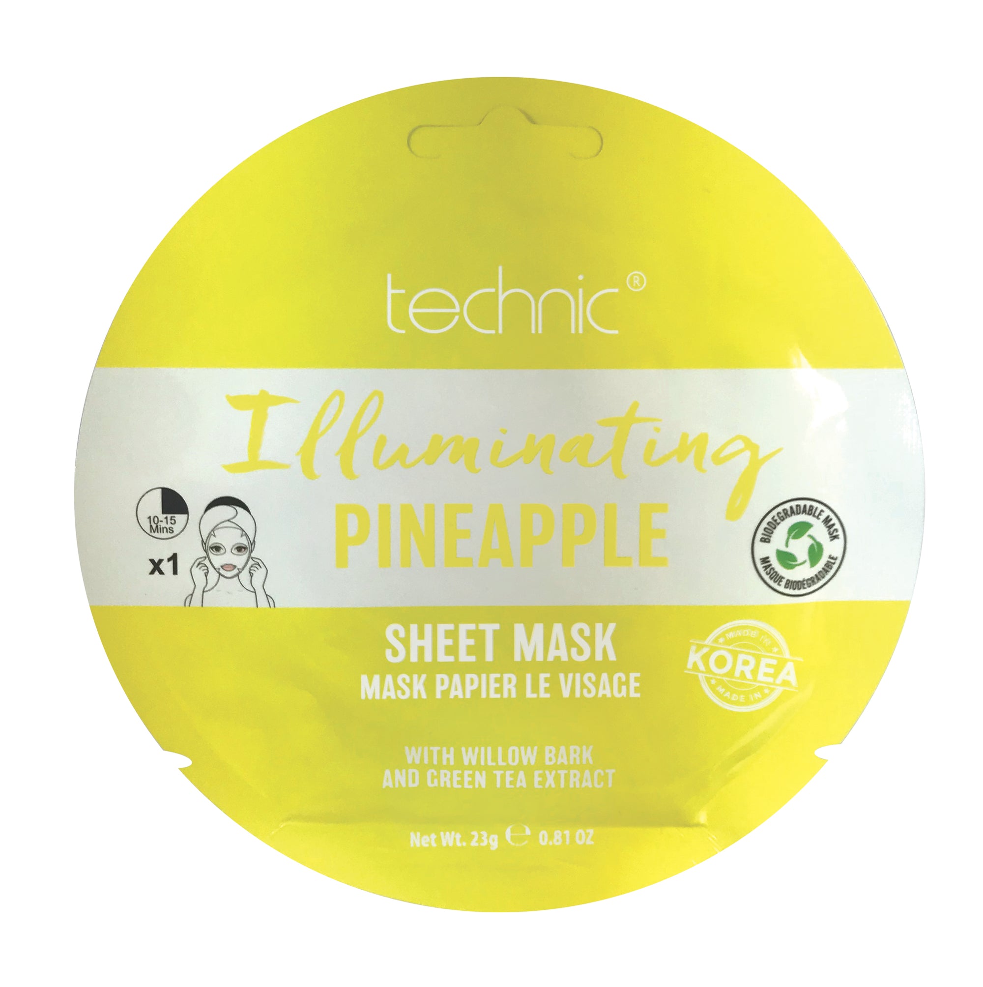 Technic Illuminating Pineapple Sheet Mask
