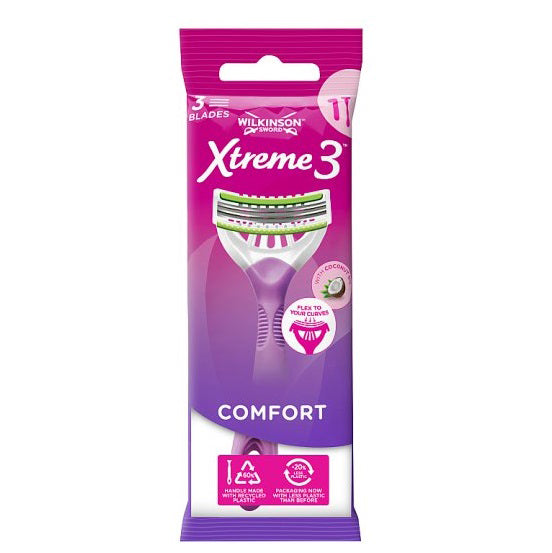 Wilkinson Sword Disposable Extreme3 Beauty Women's Razor X1 - LUCY ...