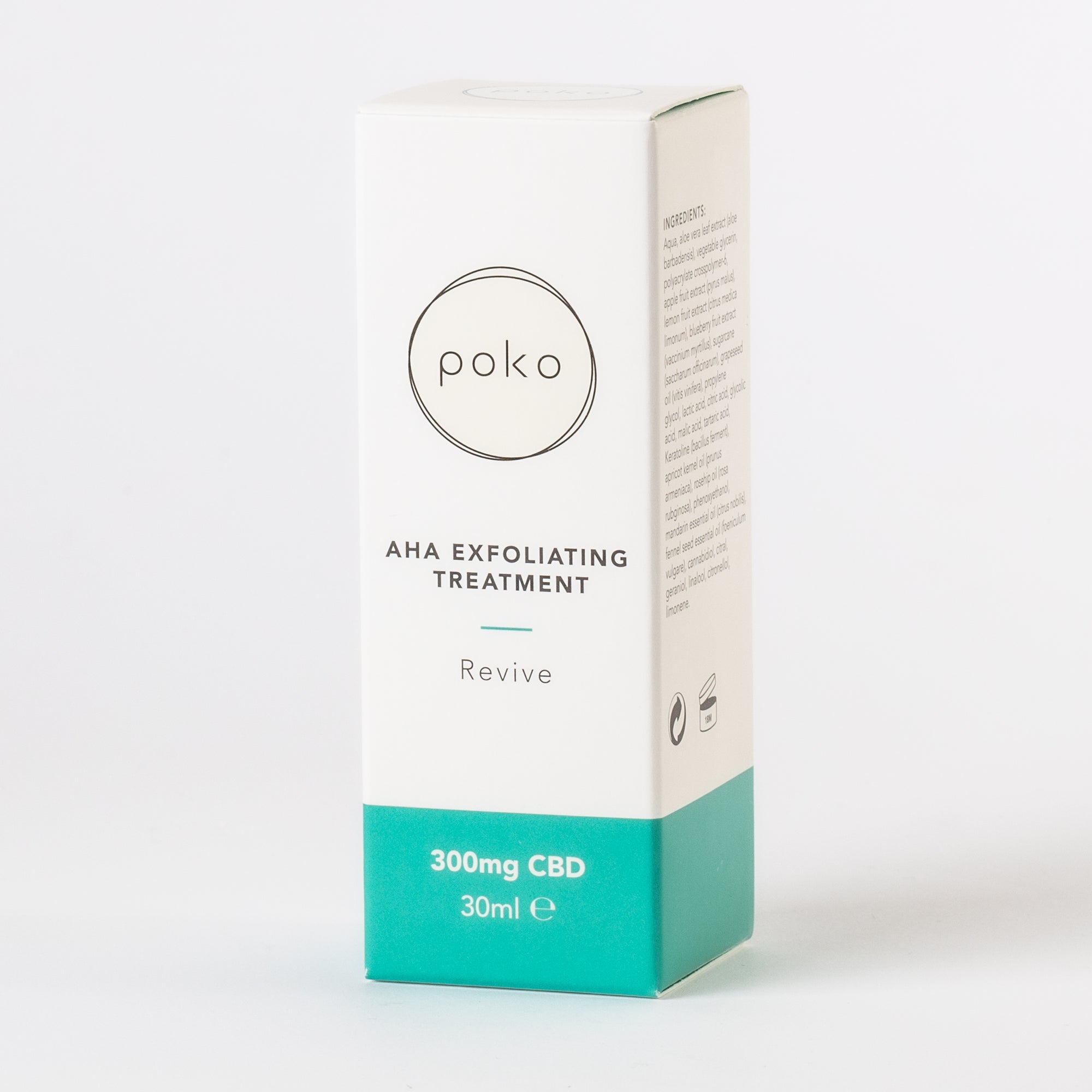 POKO AHA Exfoliating Treatment 30ml For uneven skin tone, dullness & breakouts