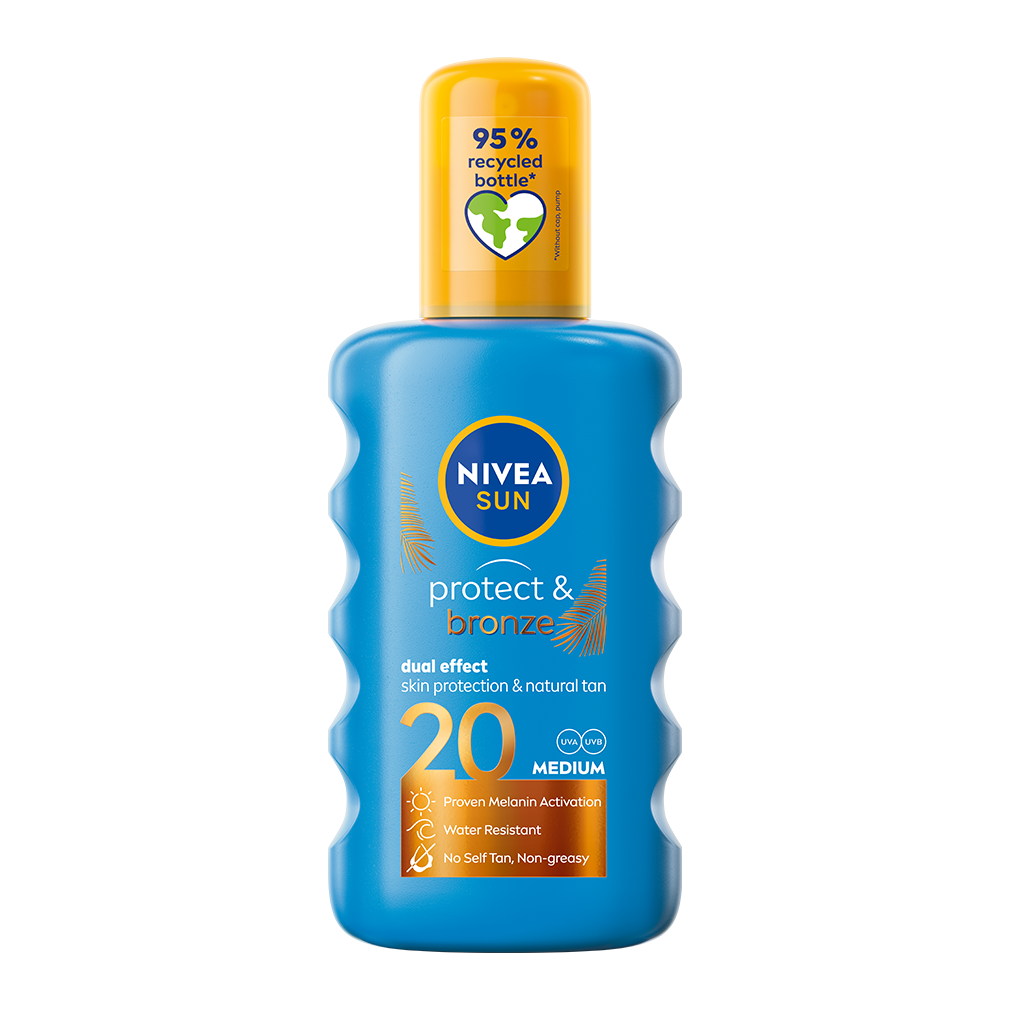 Nivea Sun Protect & Bronze Spray SPF20 200Ml