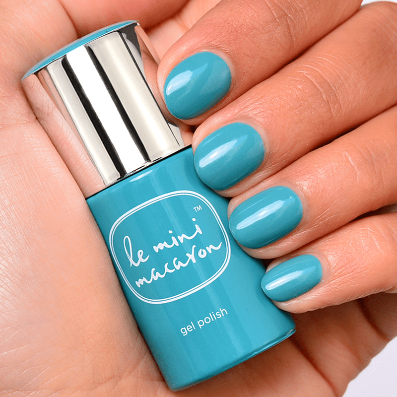 Le Mini Macaron Gel Polish - Blue Lagoon