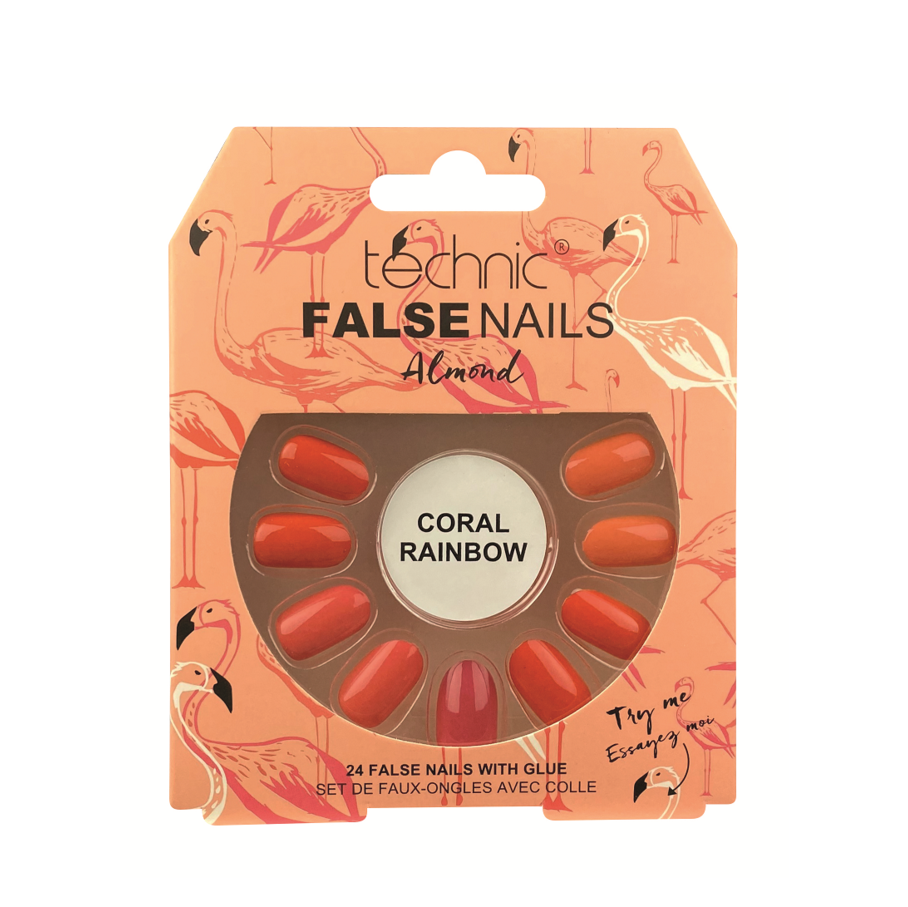 Technic False Nails Coral Rainbow