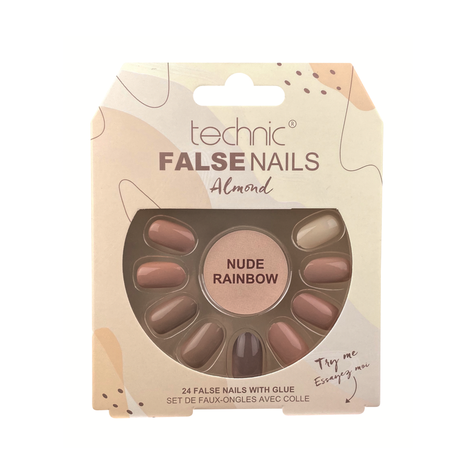 Technic False Nails Nude Rainbow
