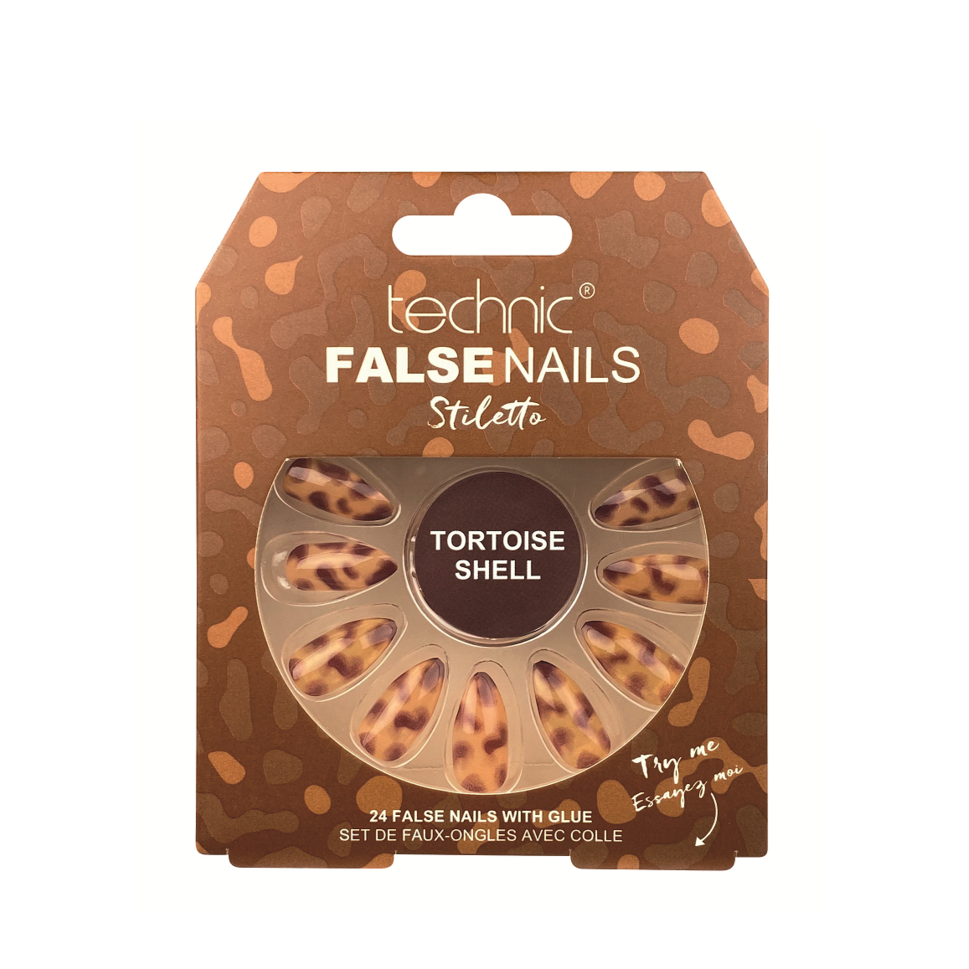Technic False Nails Tortoiseshell Print