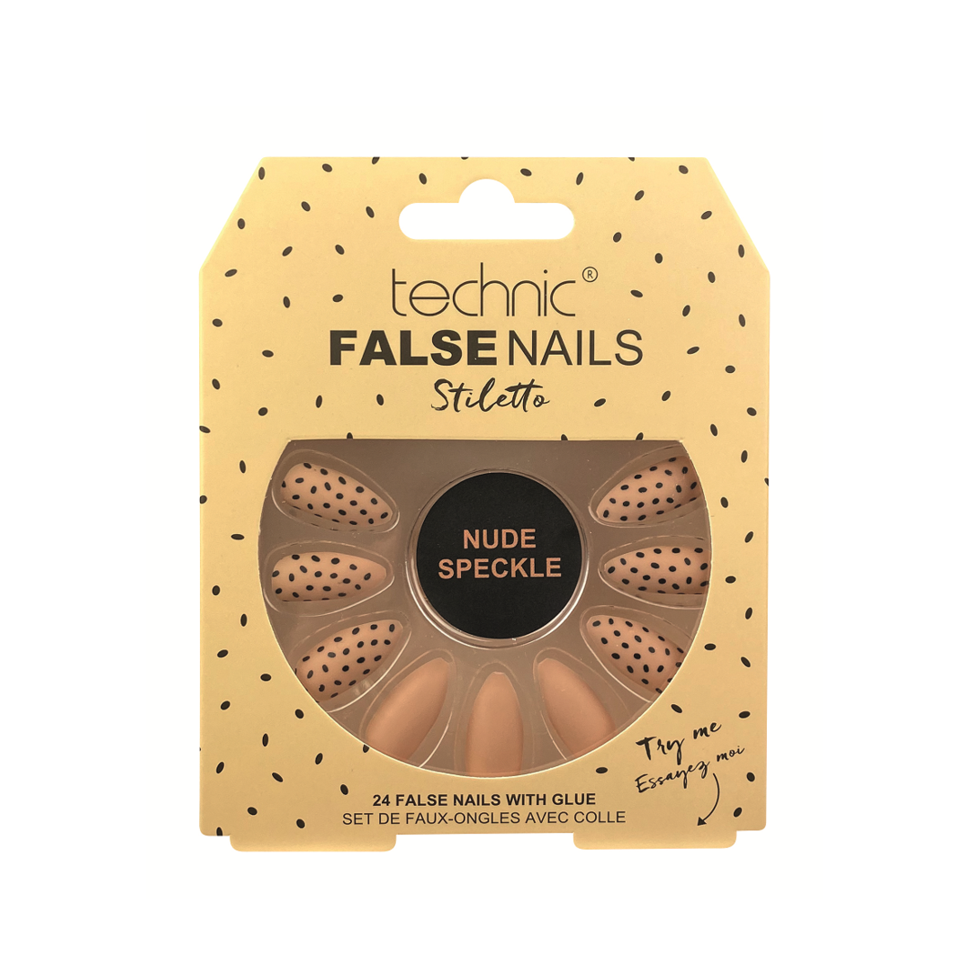 Technic False Nails Nude Speckle