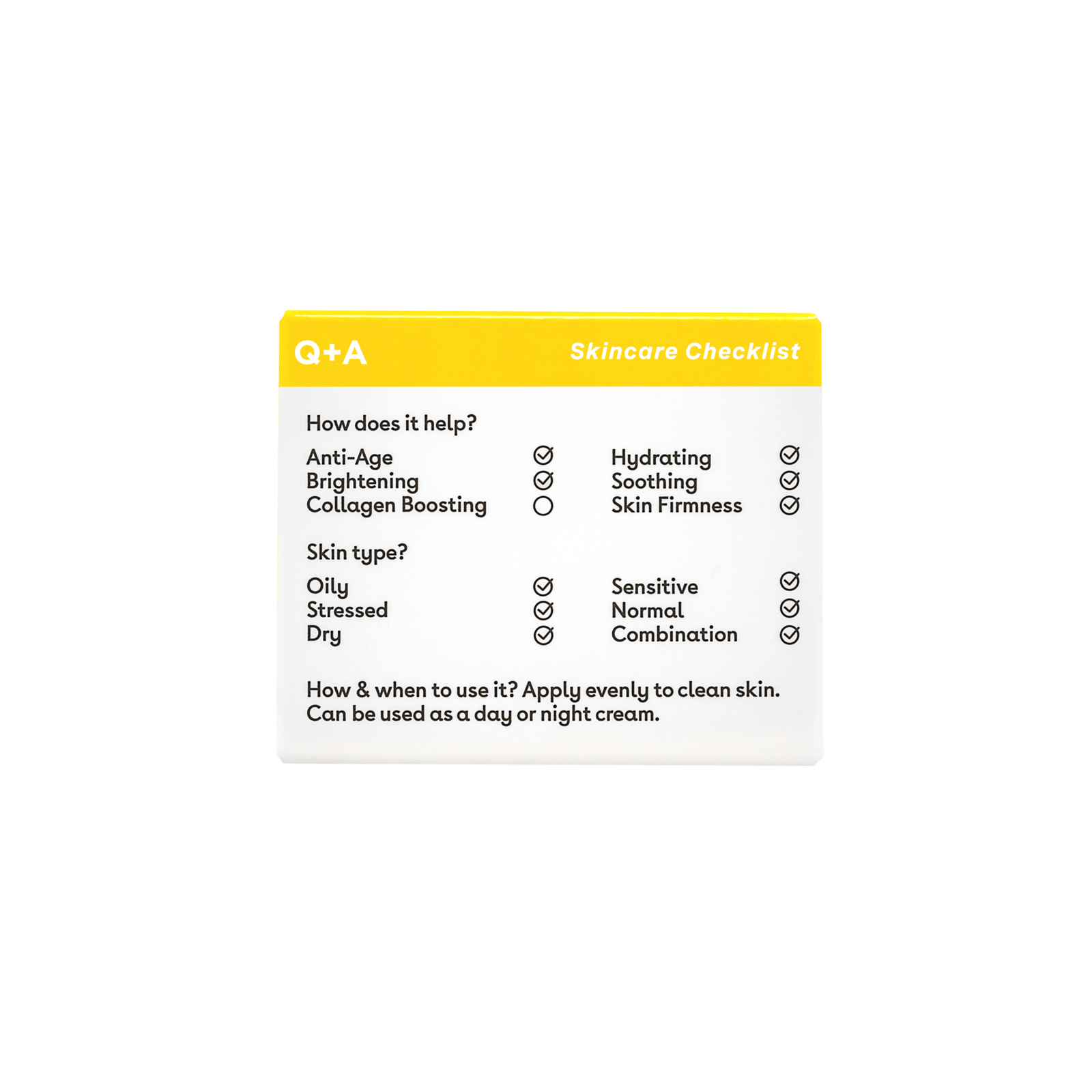 Q+A Ceramide Defence Face Cream