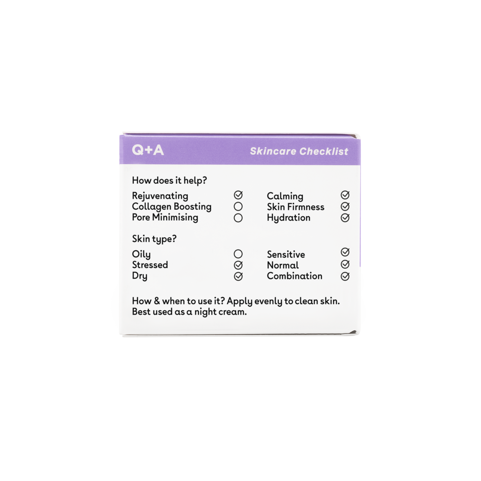 Q+A Chamomile Night Cream