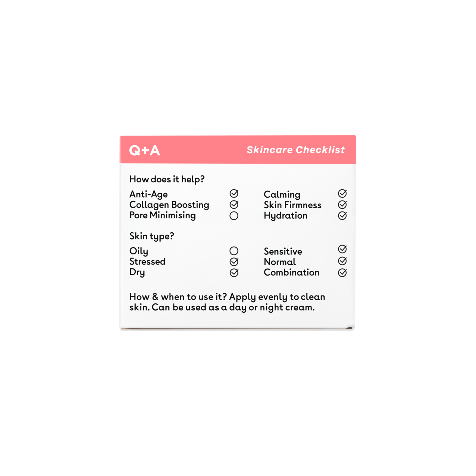 Q+A Collagen Face Cream