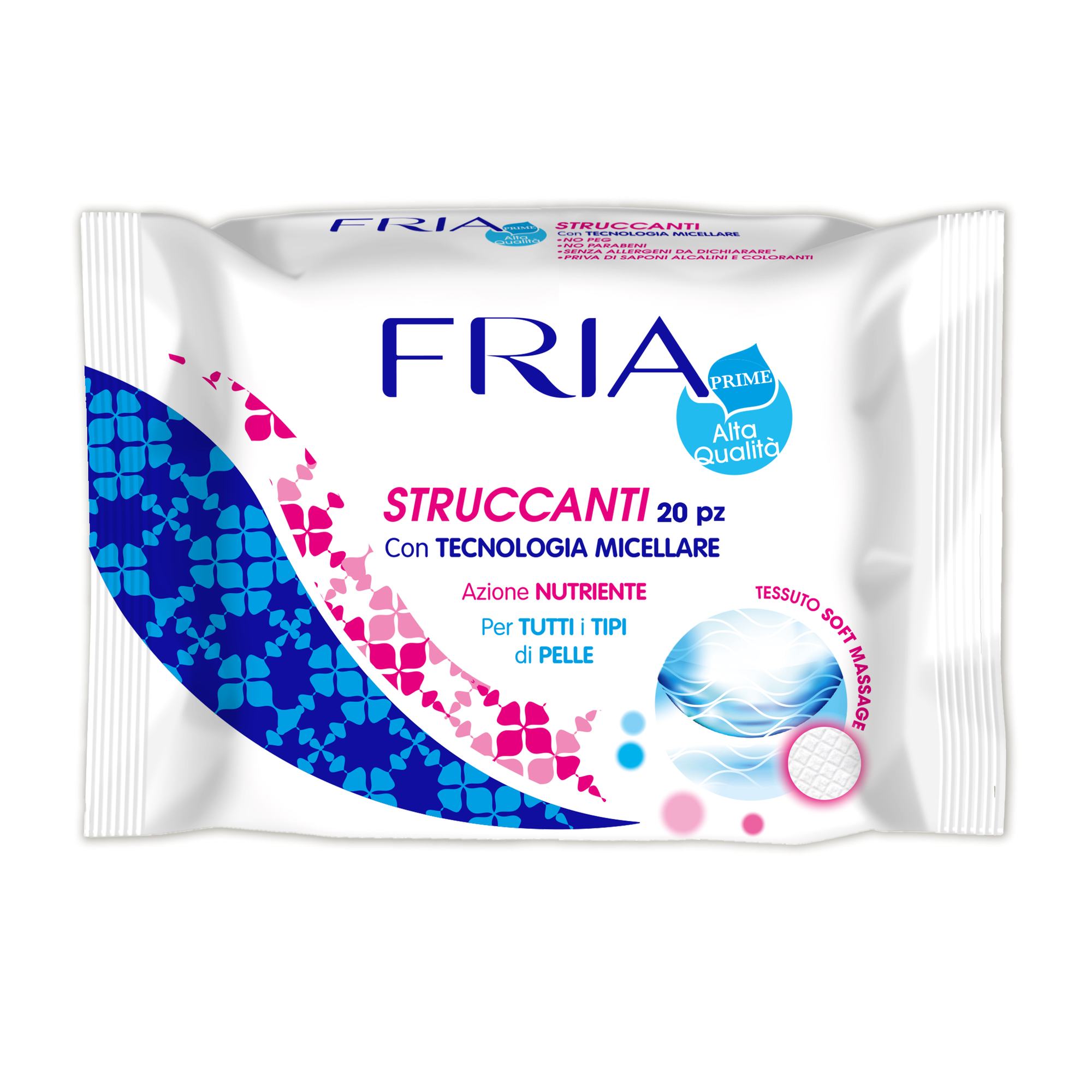 Fria Make Up Remover with Micellar Technology x 20 wipes