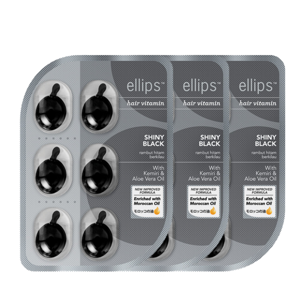 Ellips Shiny Black Capsules