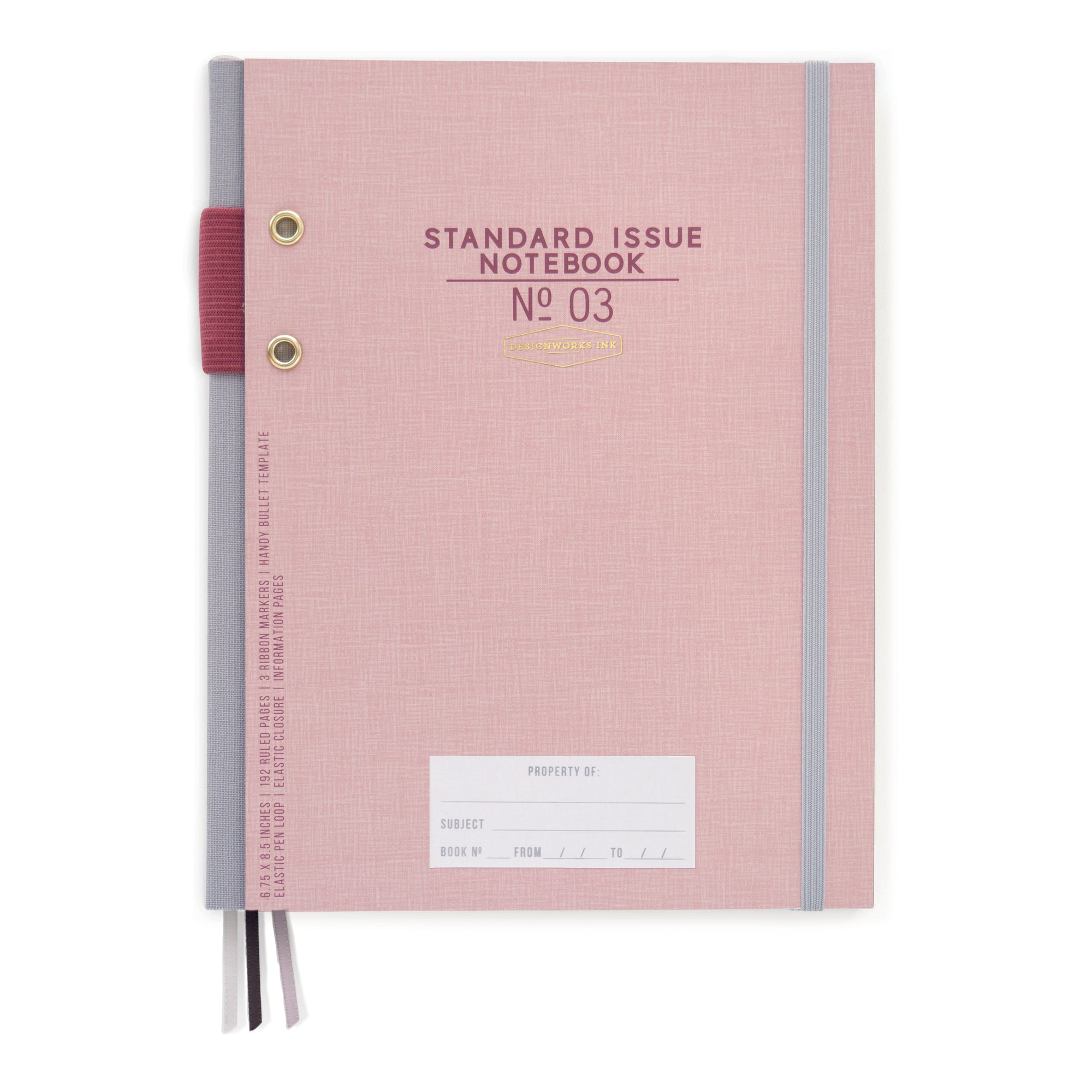 Designworks Ink Standard Issue No.03 Hardcover Planner - Dusty Pink