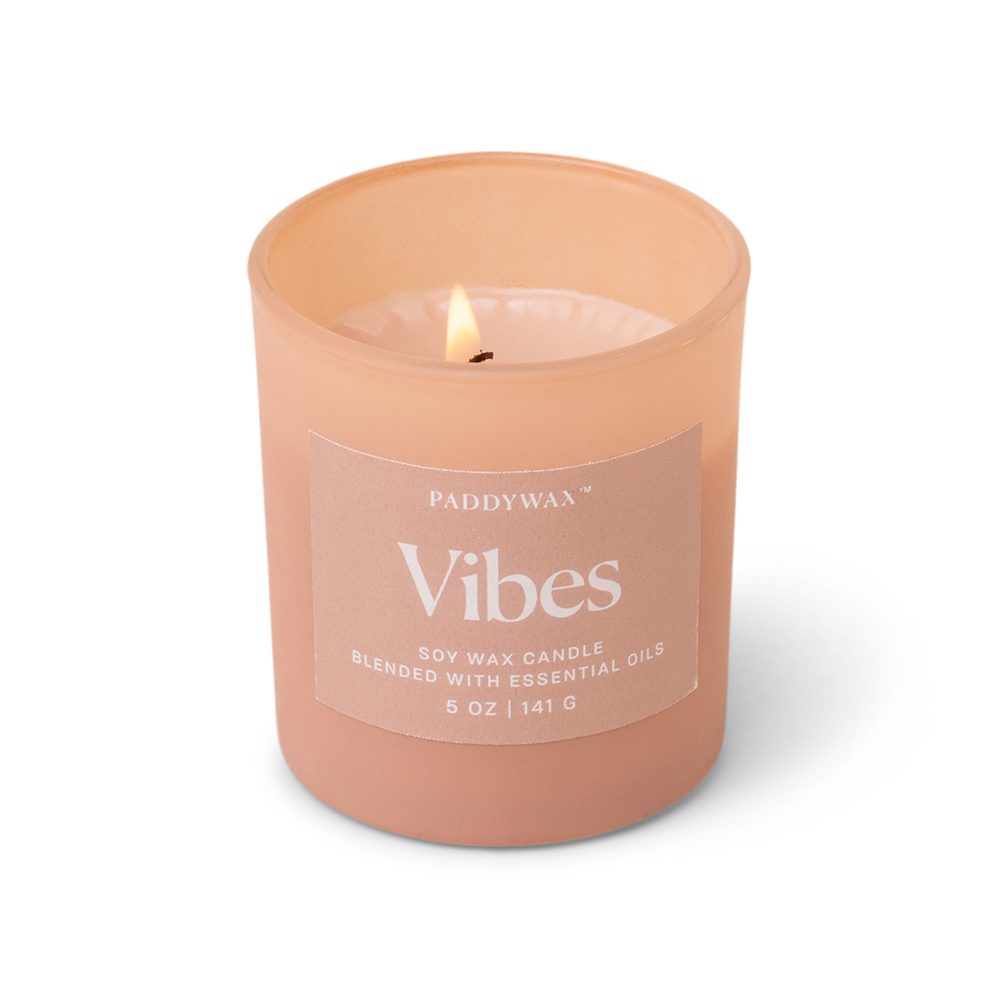 Paddy Wax Wellness Glass Candle (141g) - Pink - Vibes