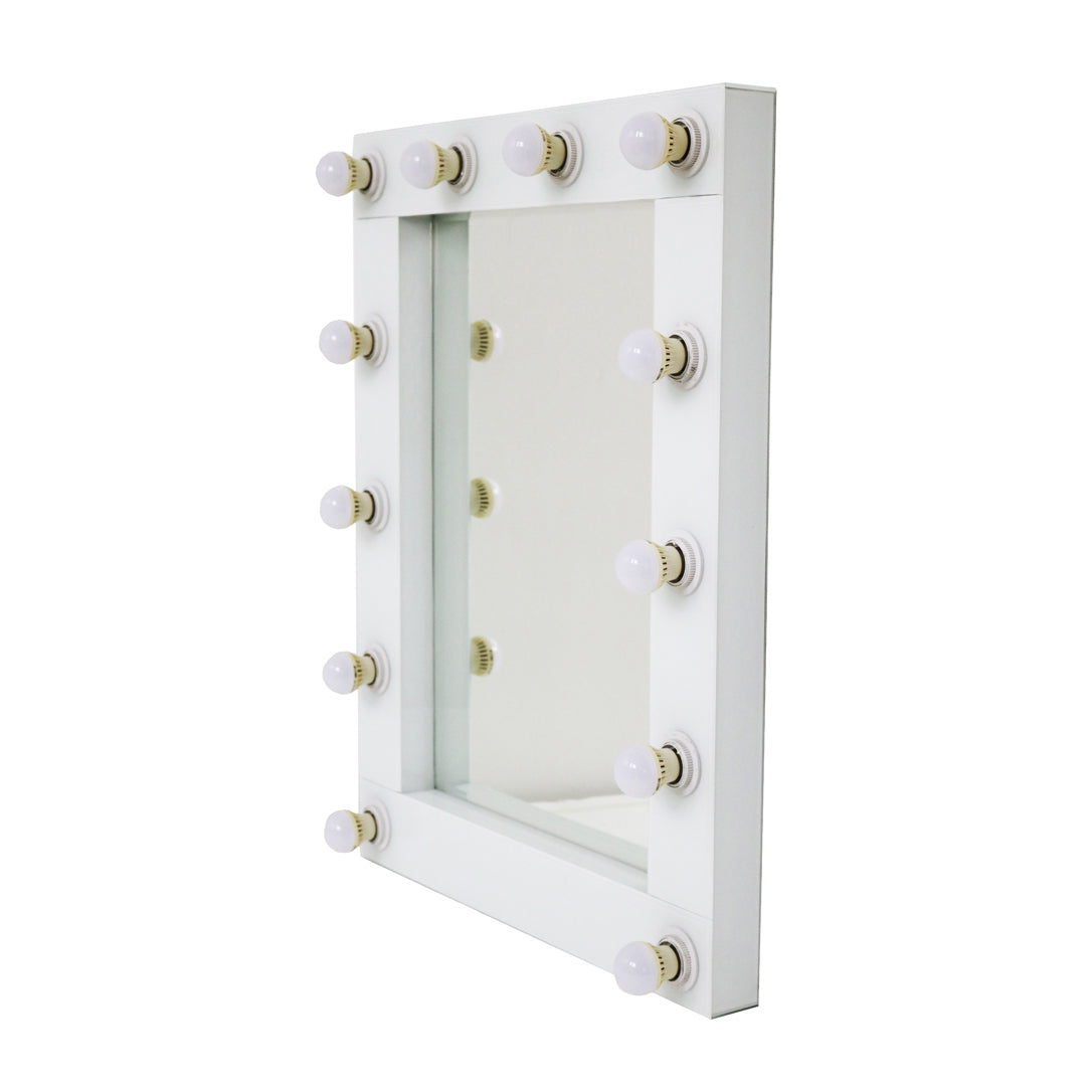 Freestanding Vanity Mirror with 12 LED bulbs