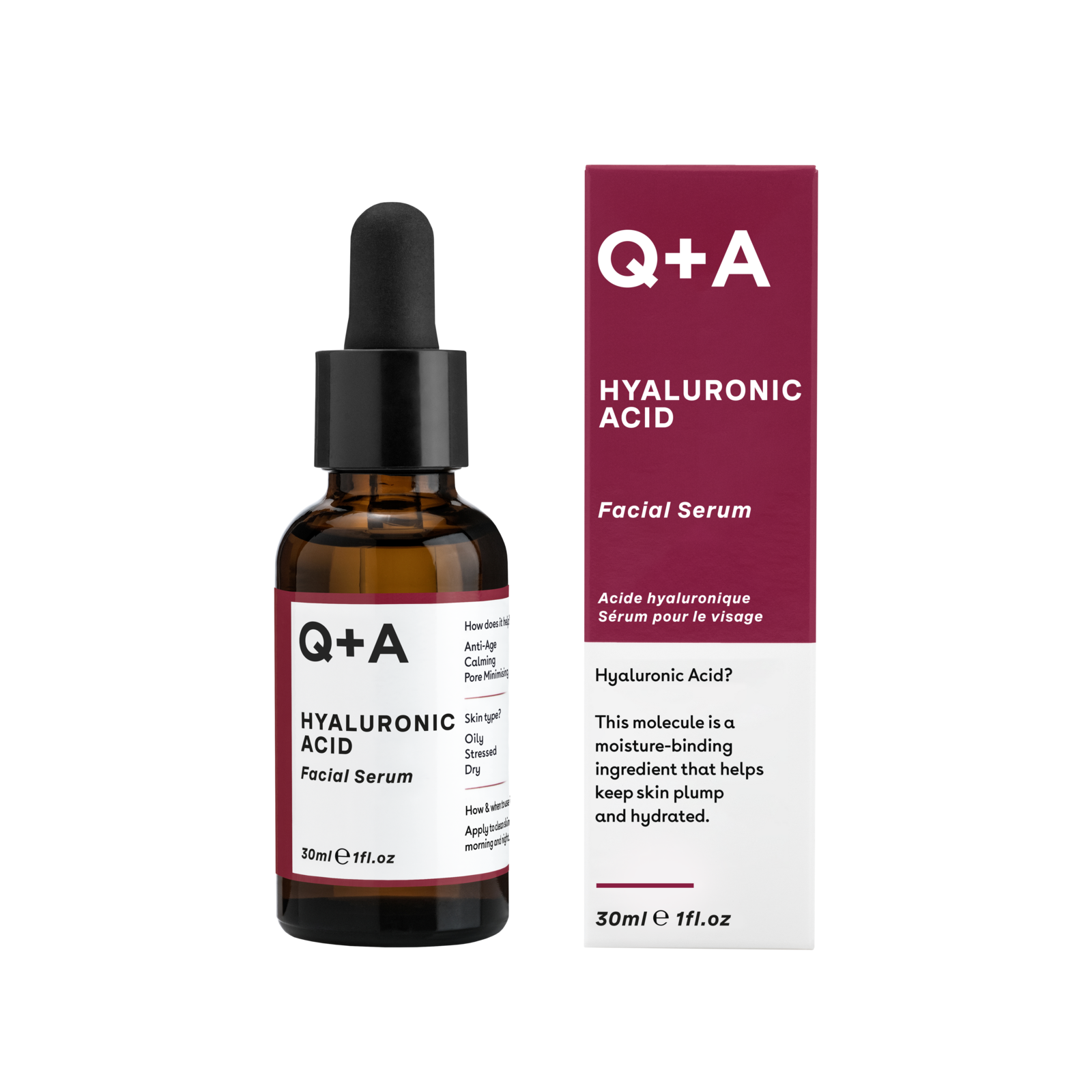 Q+A Hyaluronic Acid Facial Serum