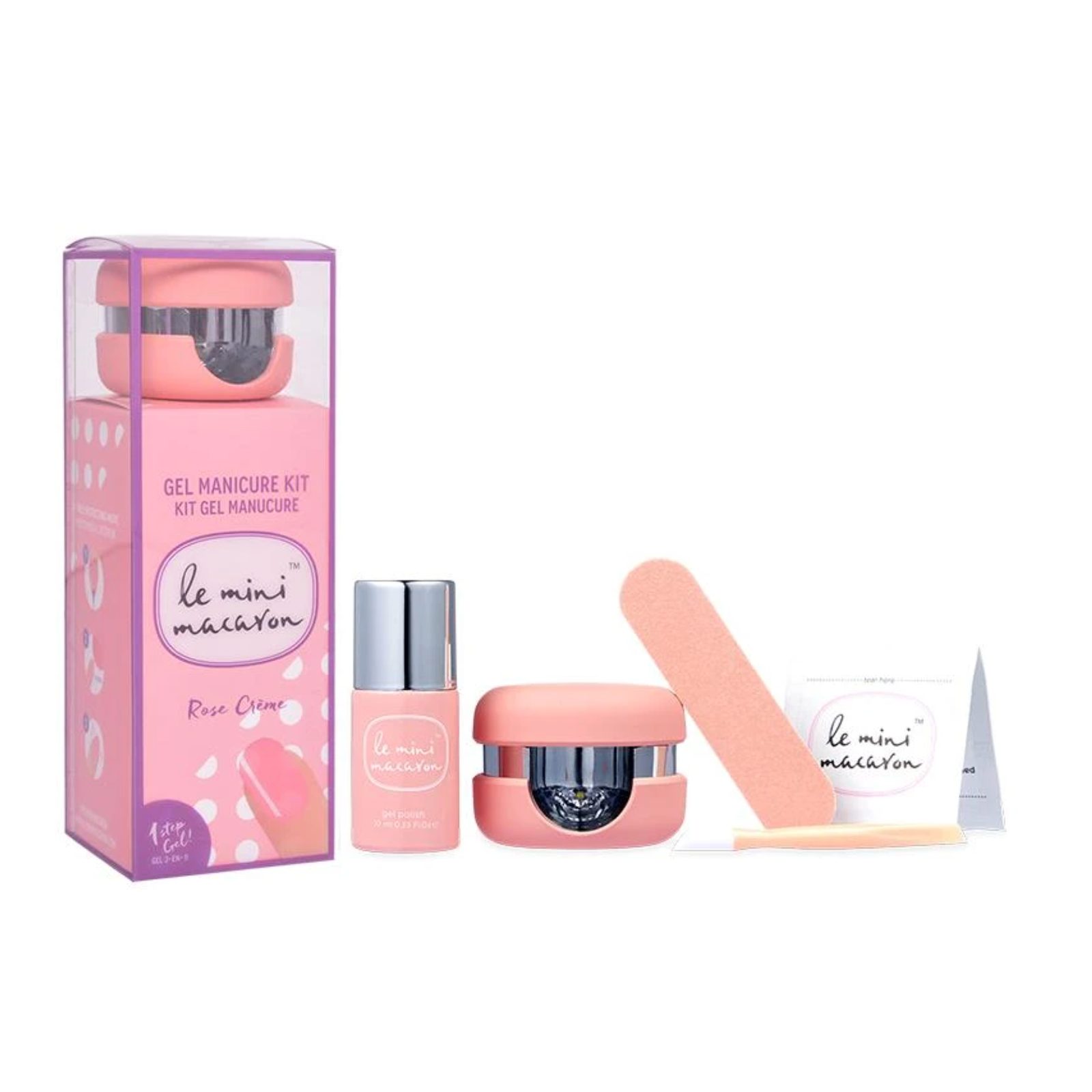 Le Mini Macaron Gel Manicure Kit - Rose Crème