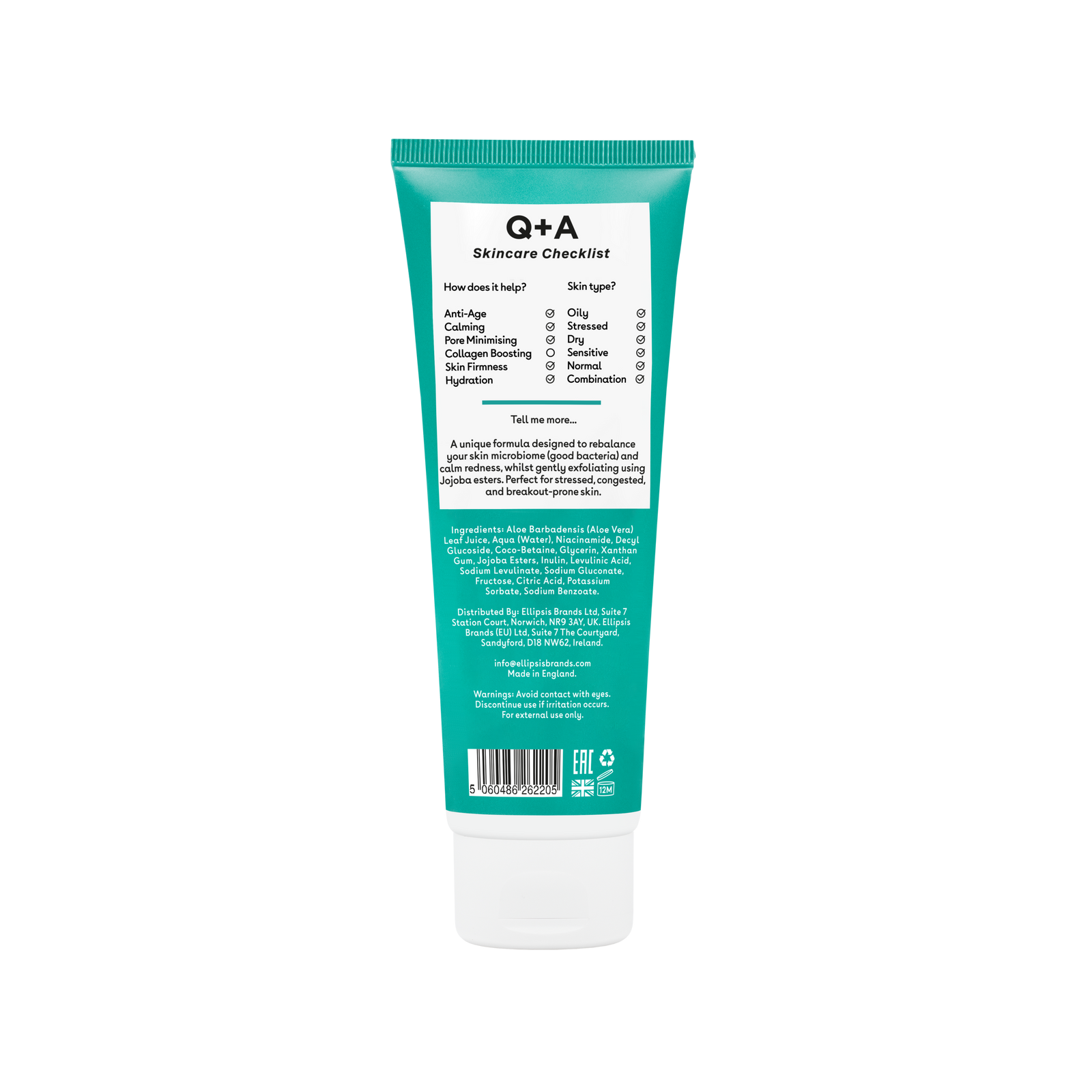Q+A Niacinamide Gentle Exfoliating Cleanser