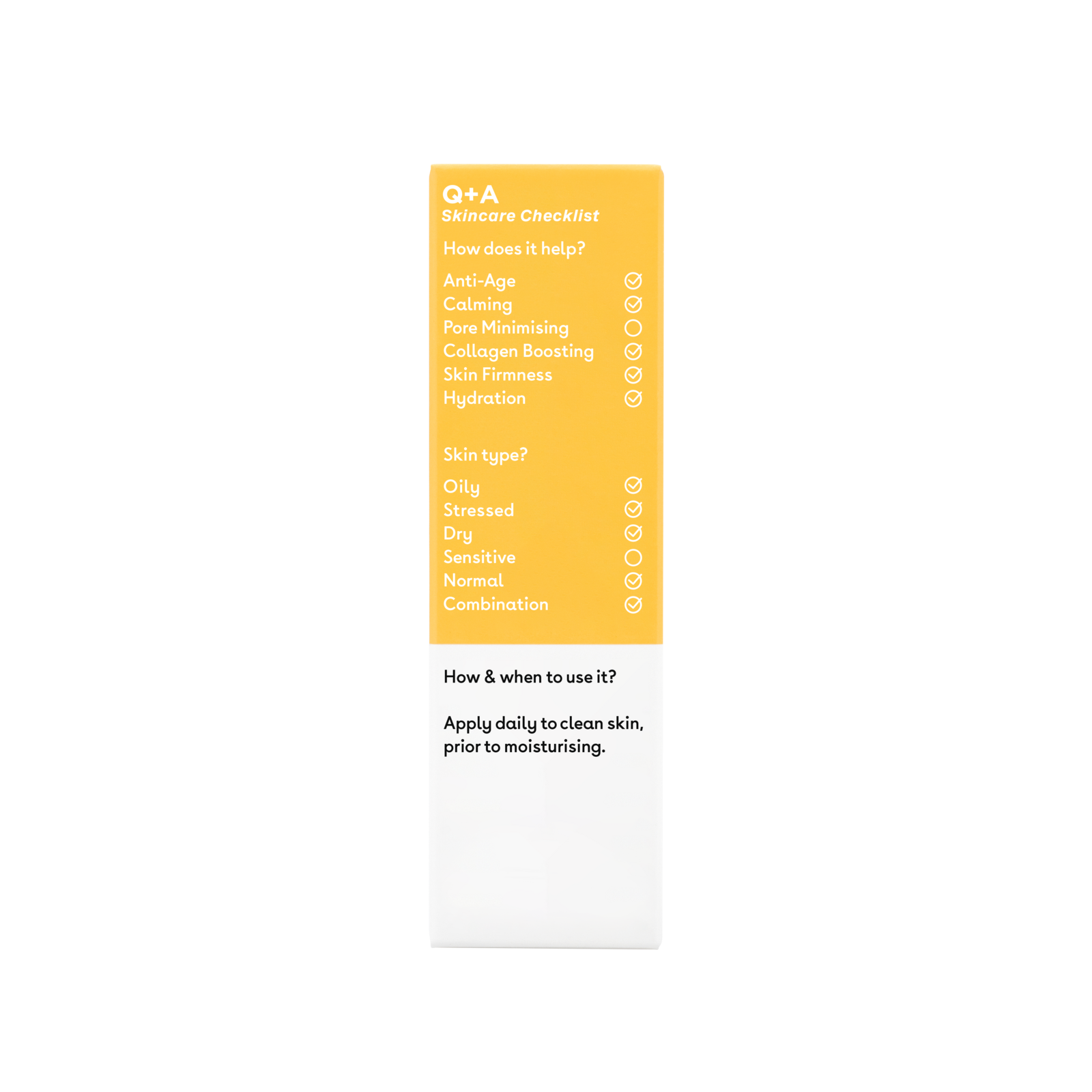 Q+A Peptide Facial Serum