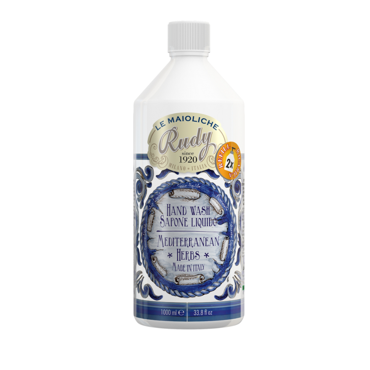 Maioliche Hand Wash Refill  - Mediterranean Herbs