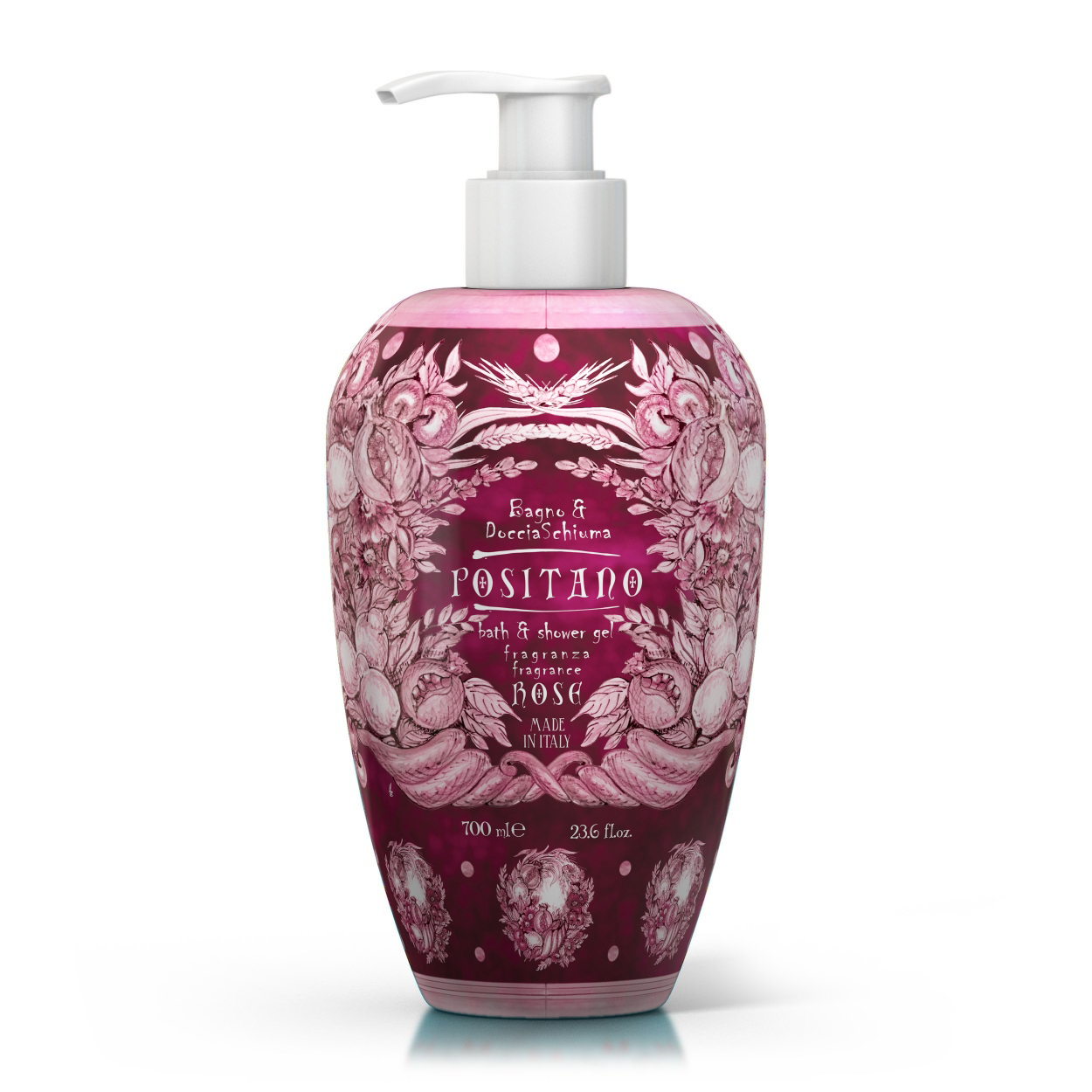 Maioliche Bath & Shower Gel - Positano Rose