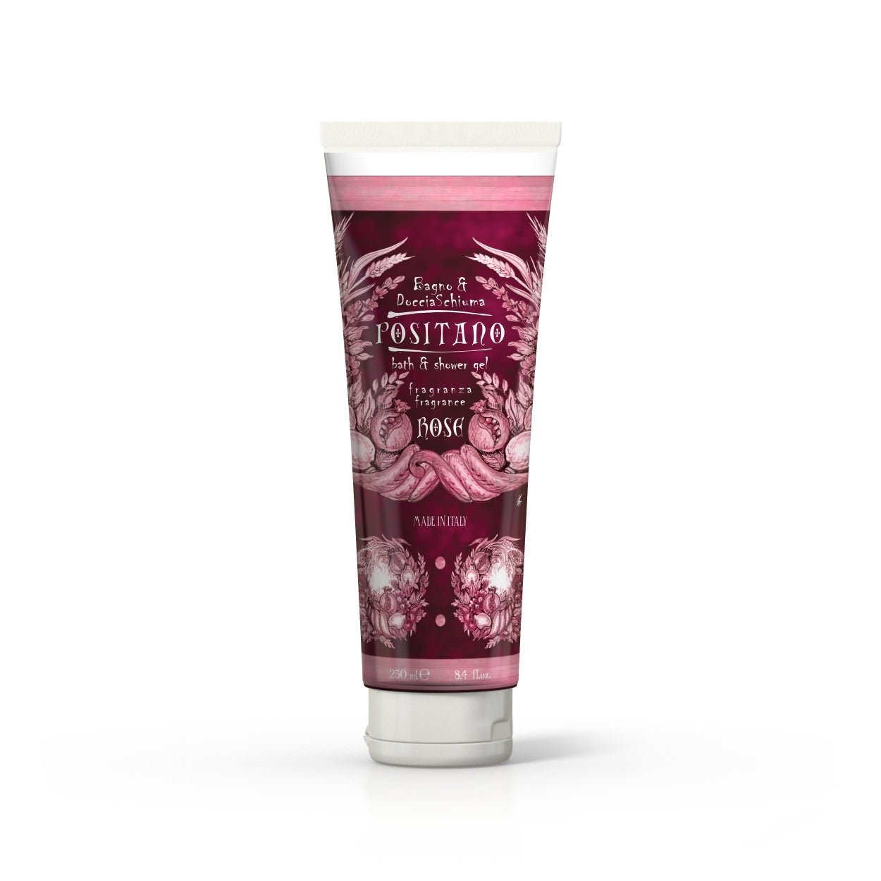 Maioliche Positano Rose Bath & Shower Gel