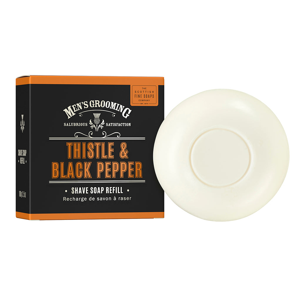 Scottish Fine Soaps MG Thistle & Black Pepper Shave Soap Refill