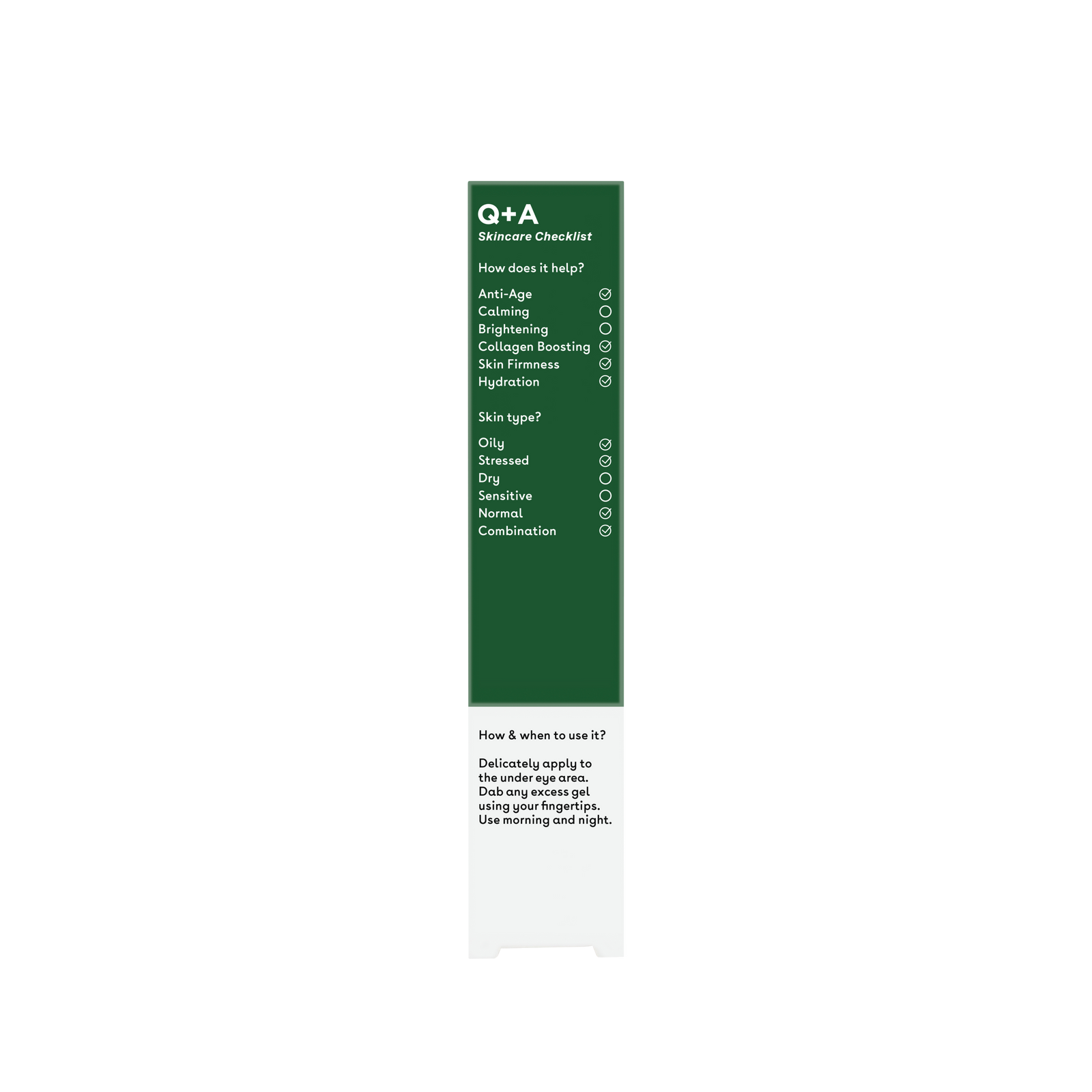 Q+A Seaweed Peptide Eye Gel