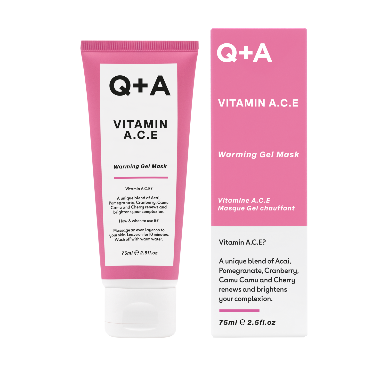 Q+A Vitamin A.C.E Warming Face Mask