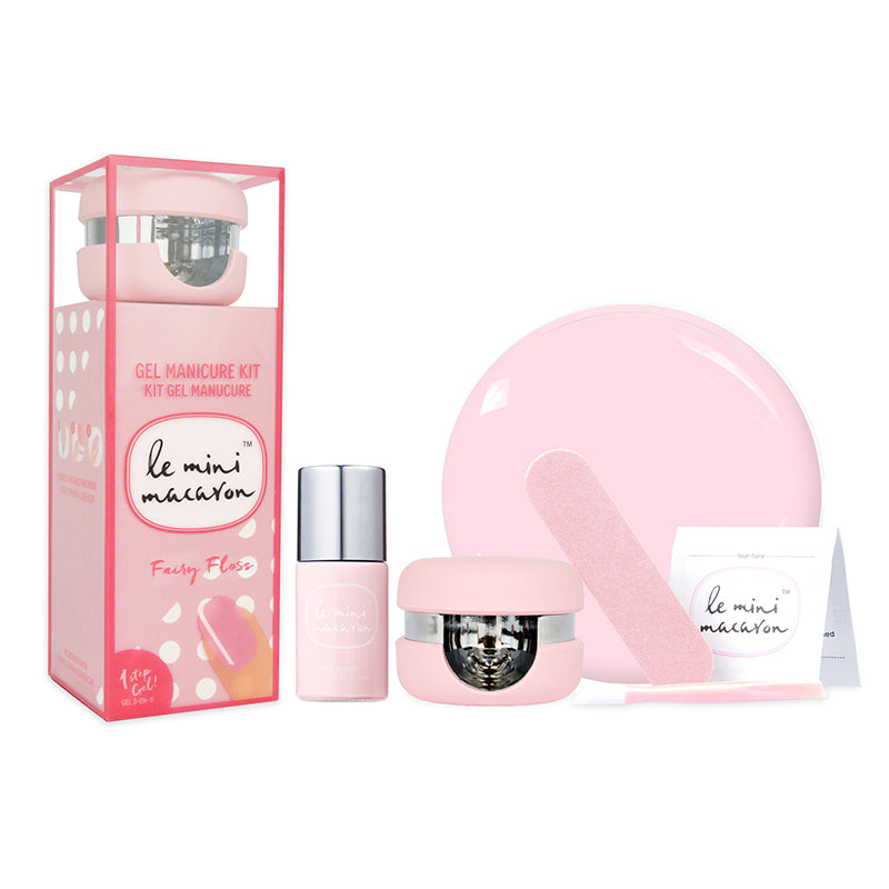 Le Mini Macaron Gel Manicure Kit - Fairy Floss