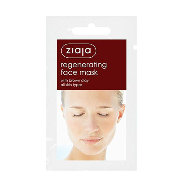 Ziaja Face Mask Regenerating with Brown Clay Sachet  7ml