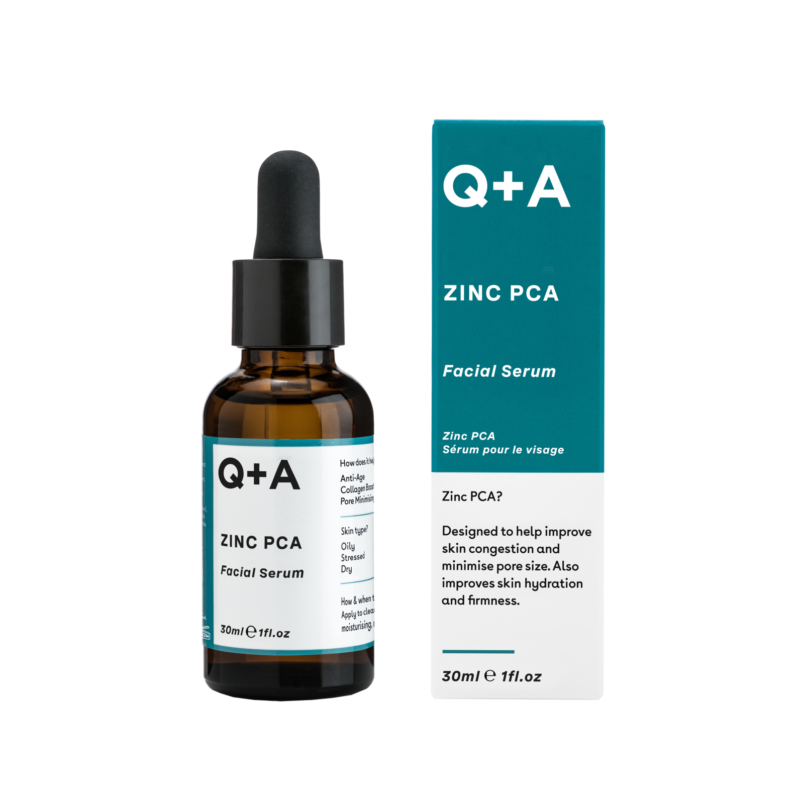 Q+A Zinc PCA Facial Serum